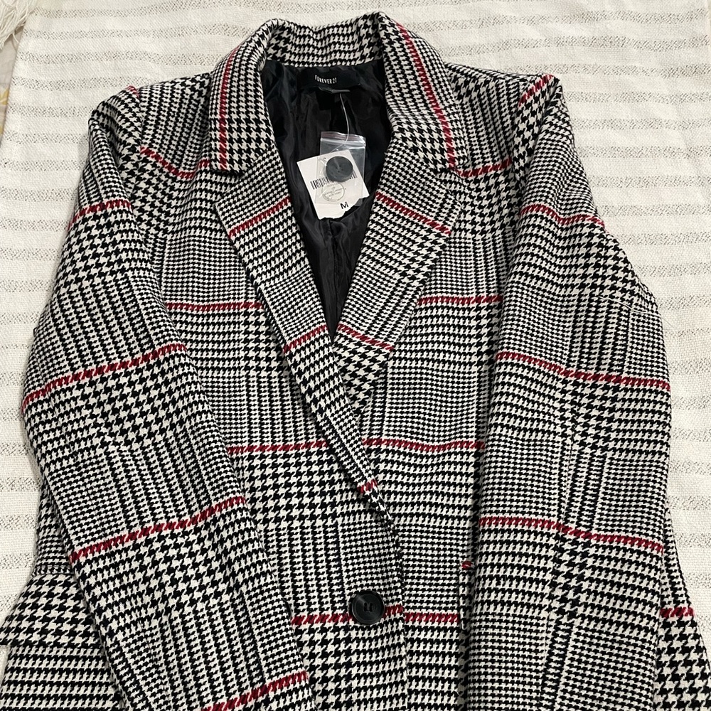 Forever 21 Houndstooth Jacket/Blazer